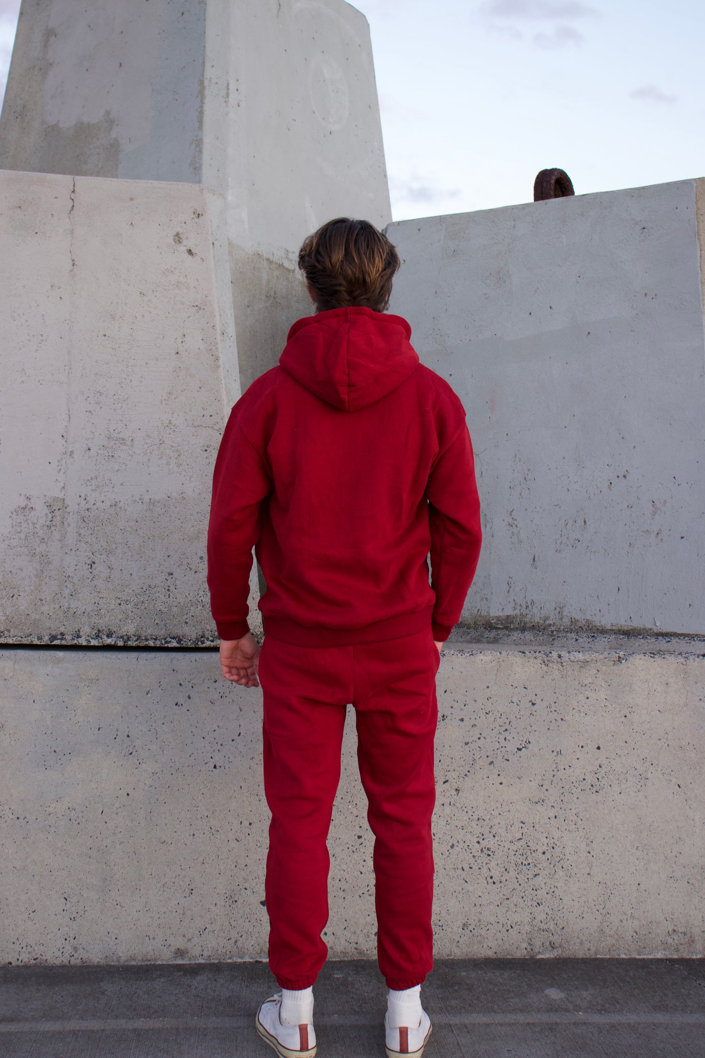 RECOVERY Oversized Hoodie - Burgundy
