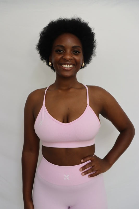 Pink No Limits Sport Bra