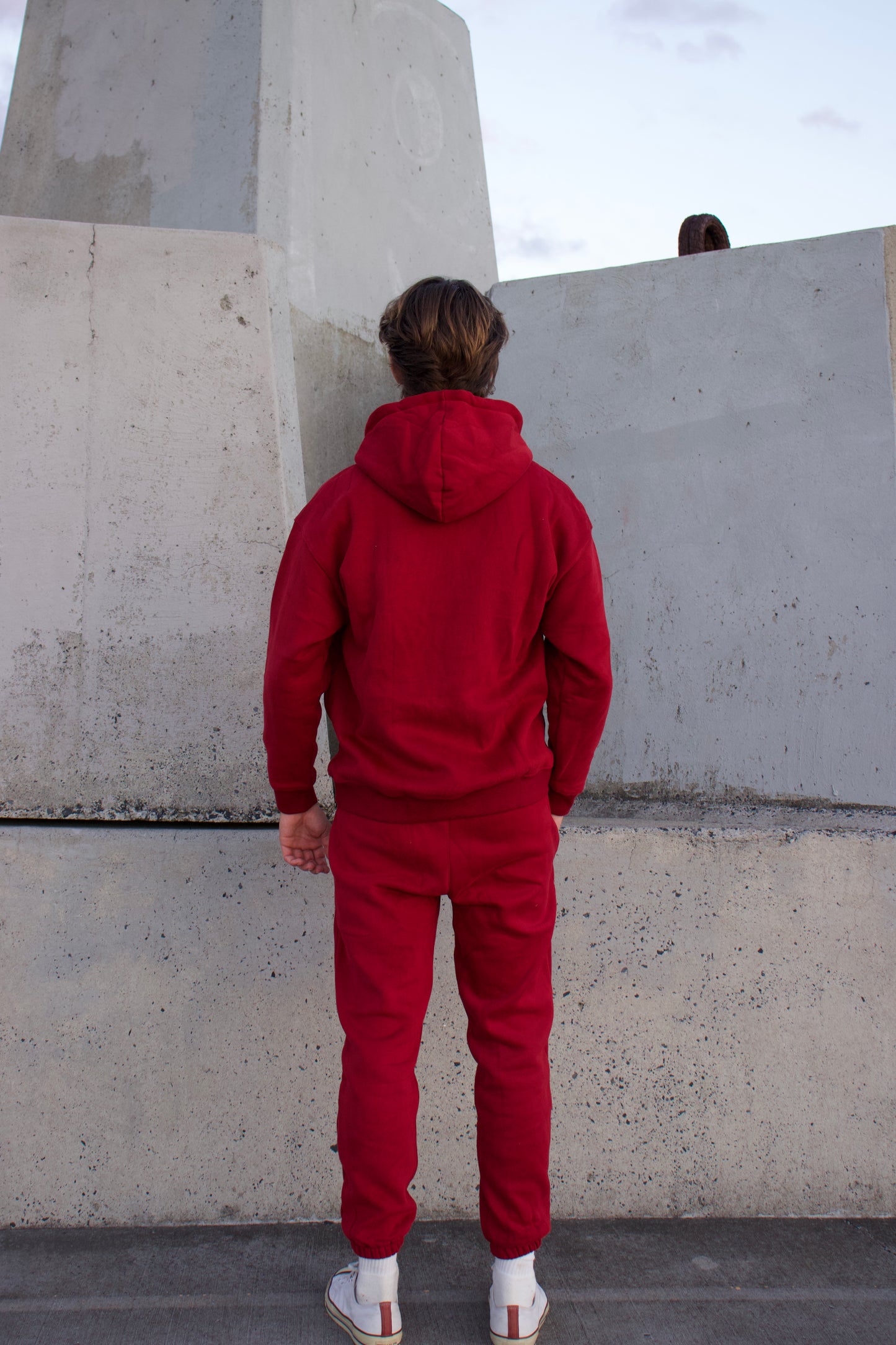 RECOVERY Oversized Hoodie - Burgundy