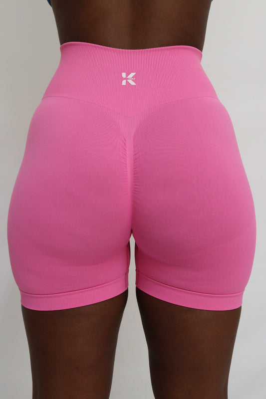 Pink Signature Scrunch Bum Shorts