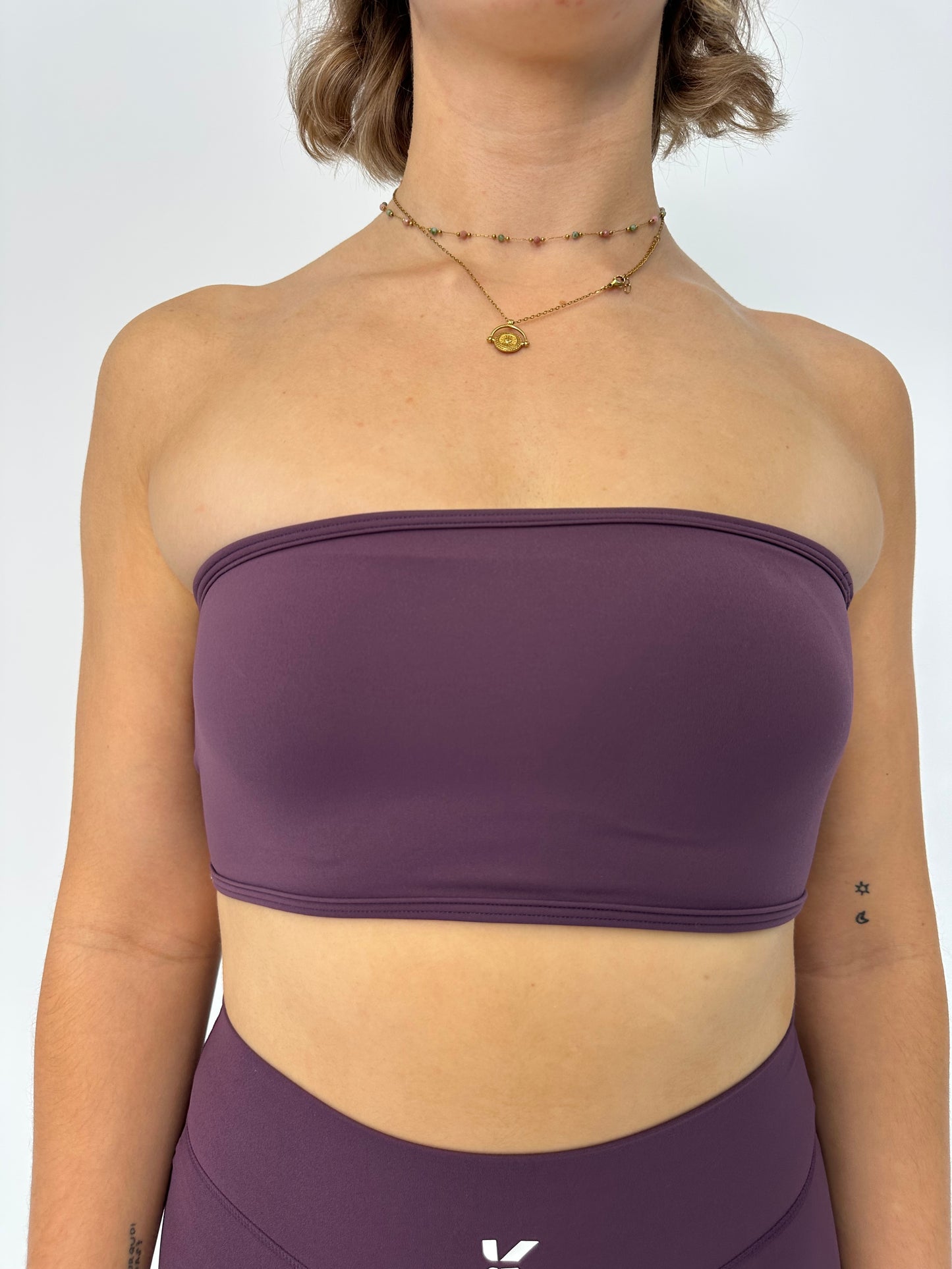 PRE-ORDER Backless Bandeau Plum Purple