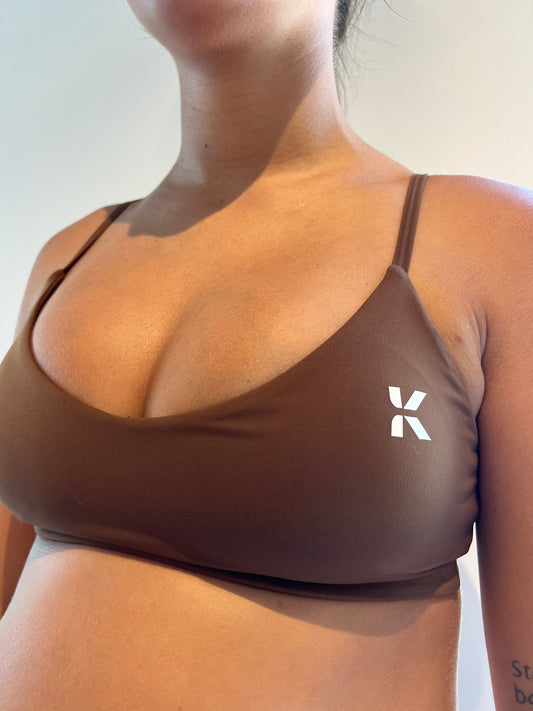 Mellow - Latte (Brown) Sport Crop